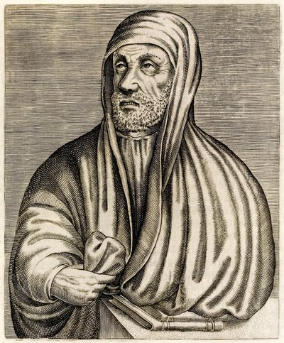 Avicenna eller Ibn Sina: Persisk polymath, fra True Portraits av André Thévet utgitt i 1584 av Andre Thevet