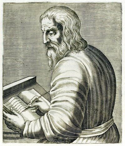 George av Trebizond, fra ?True Portraits?? av André Thévet utgitt i 1594 av Andre Thevet