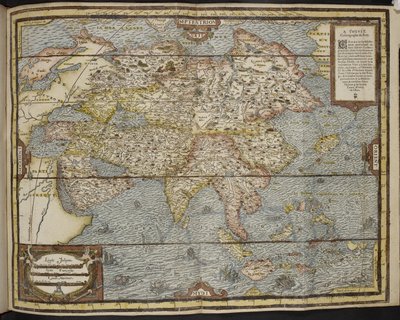 Kart over Asia, The Universal Cosmography of André Thevet av Andre Thevet