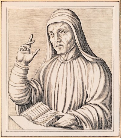 Portrett av Alcuin av Andre Thevet