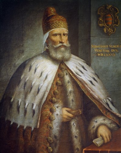 Portrett av Doge Sebastiano Venier (ca 1496-1578) av Andrea (c.1542 c.1617) Michieli