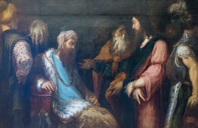 Jesus foran Herodes av Andrea Schiavone