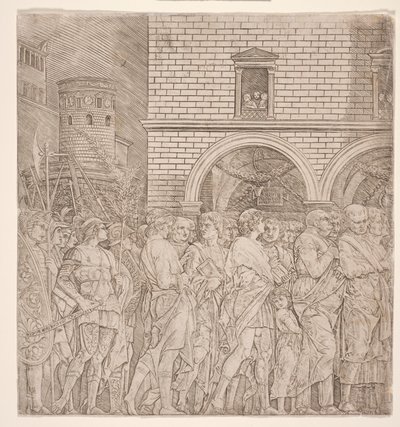 The Triumphs of Caesar : The Senators, ca. 1495 (gravering) av Andrea (school of) Mantegna