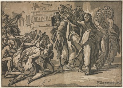 Kristus helbreder spedalske av Andrea Andreani