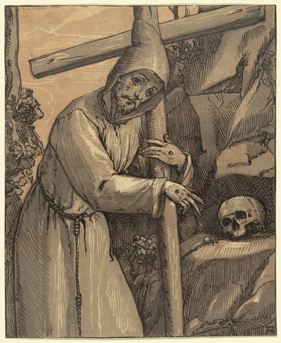Den hellige Frans av Assisi, 1591. av Andrea Andreani