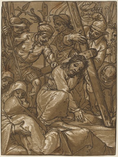 The Bearing of the Cross, 1580-tallet. av Andrea Andreani