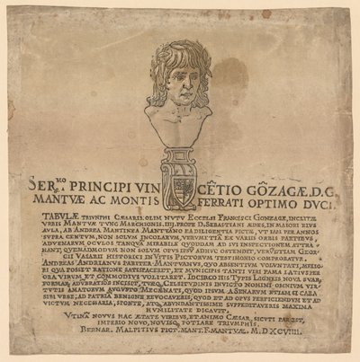 The Triumph of Julius Caesar: Frontispice av Andrea Andreani