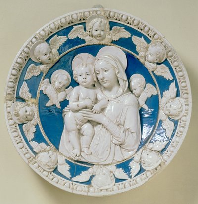 Runde med Madonna og Child av Andrea Della Robbia