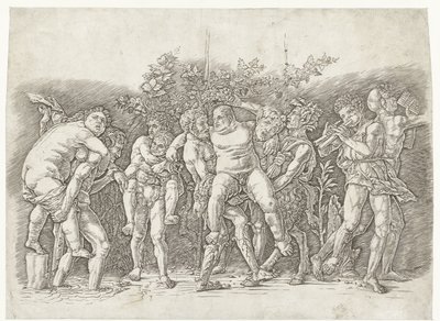 Bacchanal møtte Silenus av Andrea Mantegna