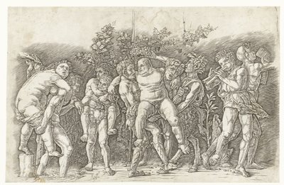 Bacchanal møtte Silenus av Andrea Mantegna