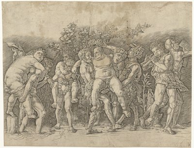 Bacchanal møtte Silenus av Andrea Mantegna