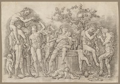 Bacchanal med et vinkar av Andrea Mantegna