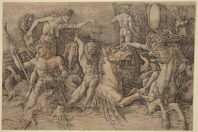 Sjøgudenes kamp [venstre halvdel] av Andrea Mantegna