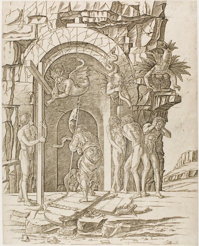 Nedstigning til Limbo av Andrea Mantegna