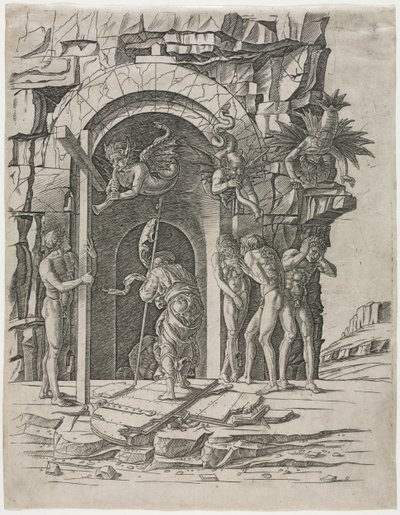Nedstigning til Limbo, sent på 1460-tallet. av Andrea Mantegna
