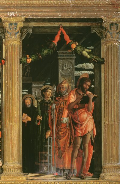 Detalj av San Zeno-altertavlen, 1456-60 av Andrea Mantegna