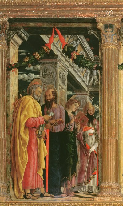 Detalj av San Zeno-altertavlen, 1456-60 av Andrea Mantegna