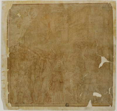 Study for the Triumphs of Julius Caesar: Canvas No. I av Andrea Mantegna