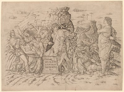 Gravleggingen. av Andrea Mantegna