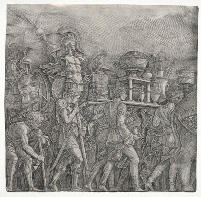 The Triumphs of Caesar: The Corselet Bearers, ca. 1495. av Andrea Mantegna