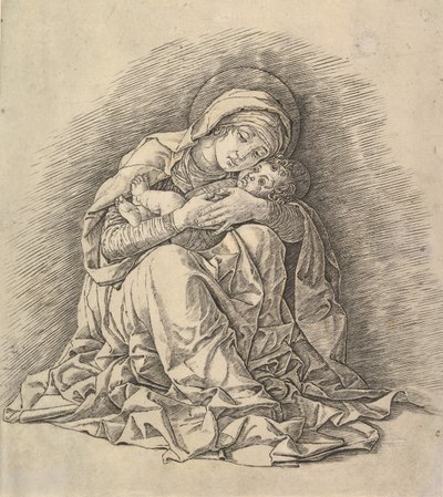 Jomfruen og barnet, ca. 1485-91. av Andrea Mantegna