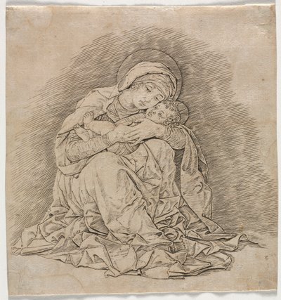 Jomfru og barn av Andrea Mantegna