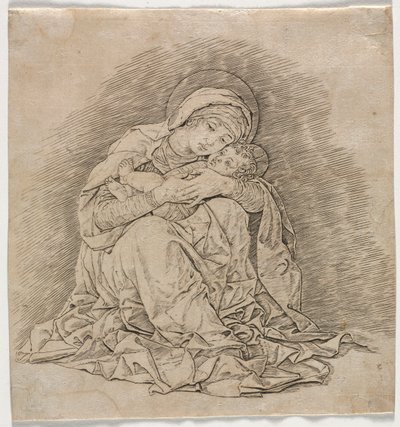 Jomfru og barn, 1485-1491. av Andrea Mantegna