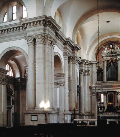 Innvendig visning av skipet, 1566-80 av Andrea Palladio
