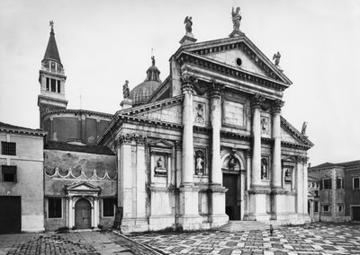Utsikt over fasaden til kirken, 1566-80 av Andrea Palladio