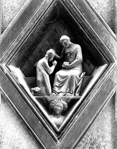 Holy Ordination, et relieff fra campanile, 1337-41 av Andrea Pisano