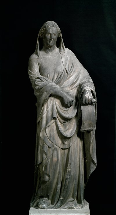 Sibyll of Tibur, fra klokketårnet. Marmor skulptur av Andrea Pisano