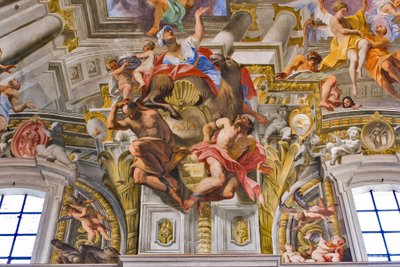 Asia, detalj av allegoriene til kontinentene av Andrea Pozzo