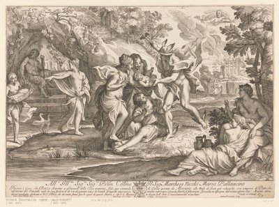 Merkur gir Bacchus til nymfene i Nysa av Andrea Procaccini