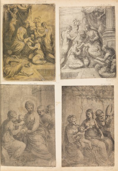 Madonna med hellige, ca. 1548-52. av Andrea Schiavone
