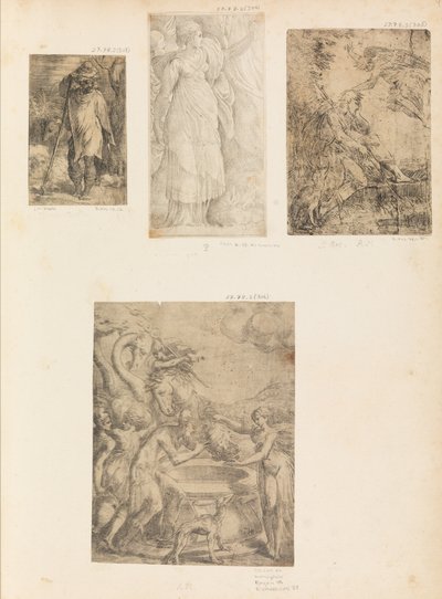 Rebecca og Eleazer ved brønnen, ca. midten av 1540-tallet. av Andrea Schiavone