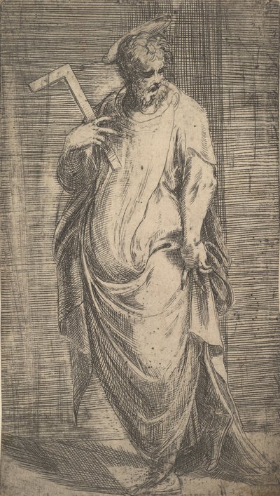 Saint James Minor fra Kristus og apostlene, ca. 1548-50. av Andrea Schiavone
