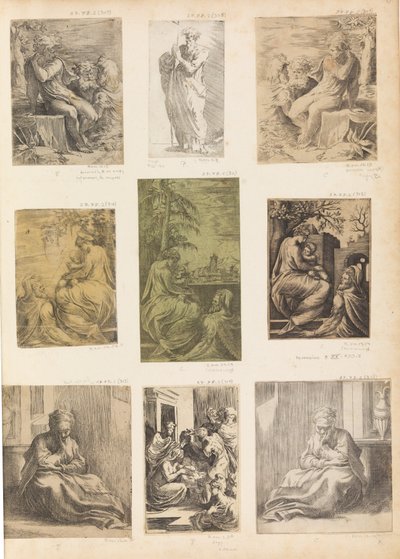 Den hellige familie, ca. 1538-42. av Andrea Schiavone