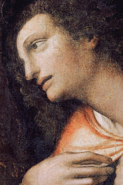 Abbey (Tongerlo Abbey). Maleri. Siste måltid. 1506-1507. Detalj (maleri) av Andrea Solario