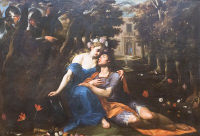 Rinaldo og Armida, Andrea Vaccaro (olje på lerret) av Andrea Vaccaro