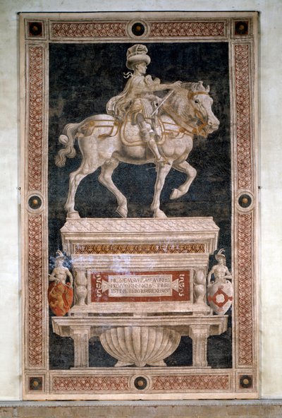 Ridemonument til Niccolo da Tolentino (frittstående freskomaleri av Andrea del Castagno