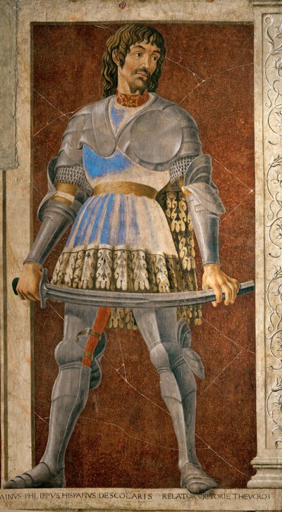 Pipo Spano, condottiere (maleri på lerret) av Andrea del Castagno