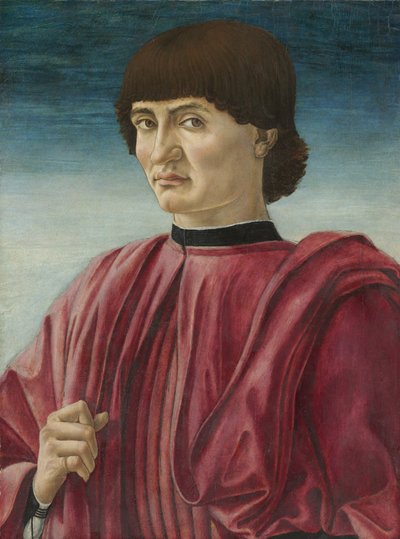 Portrett av en mann, ca. 1450 (tempera på panel) av Andrea del Castagno