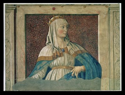 Dronning Esther, fra Villa Carducci-serien med kjente menn og kvinner, ca. 1450 av Andrea del Castagno