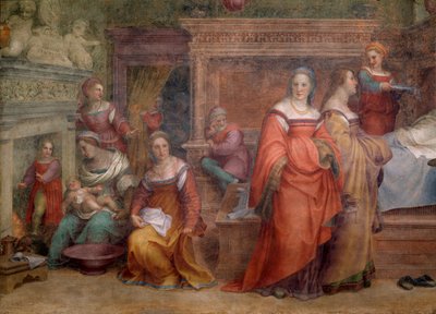 Jomfruens fødsel (Detaljfresco av Andrea del Sarto