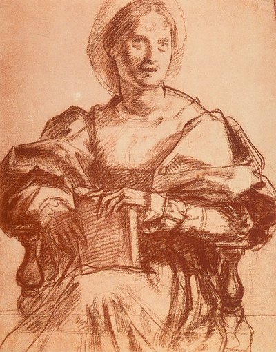 Portrett av Lucrezia del Fede av Andrea del Sarto