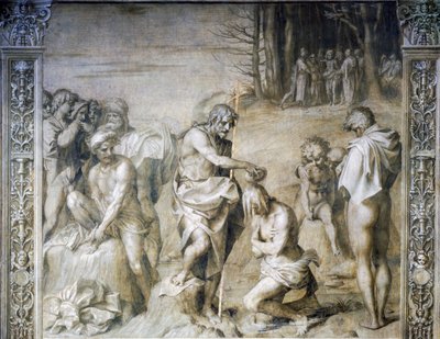 Johannes døper folkemengder av Andrea del Sarto