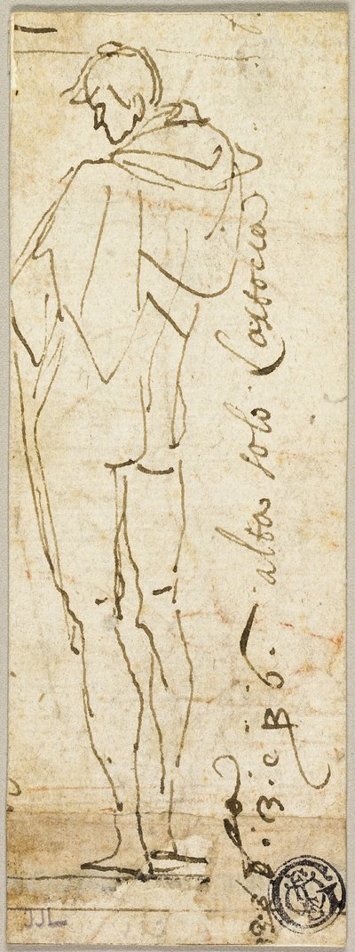 Stående naken mann av Andrea del Sarto