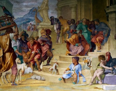 Cæsars triumf av Andrea del Sarto og Alessandro Allori (1520) Medicean Villa Poggio a Caiano av Andrea del Sarto