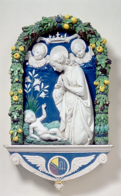 Madonna av liljene av Andrea Della Robbia