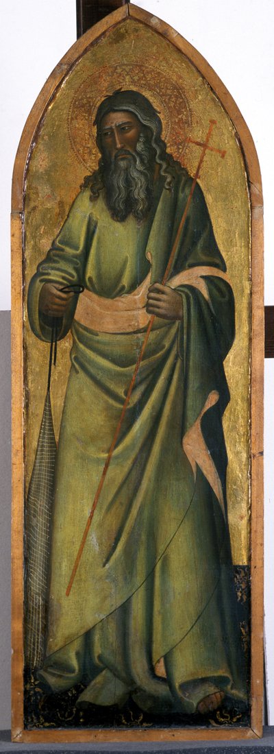Apostelen Andrew, ca. 1370 (tempera på poppeltre) av Andrea di Bonaiuto fl.1343 77 Andrea di Bonaiuto fl.1343 77